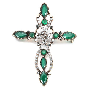 Fashion Textured 583 Gold Formal Brooch 009