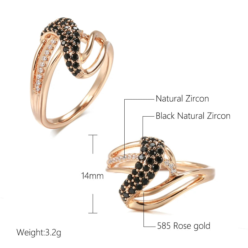 Trend Big Vintage Natural Glossy Metal Ethnic Bride Ring 069
