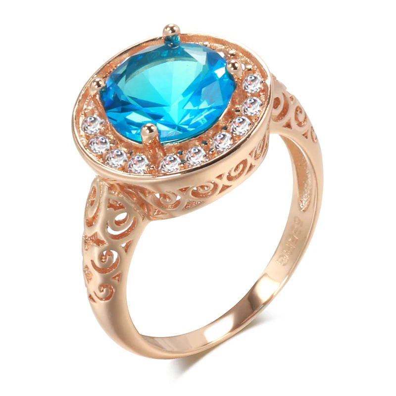 Best Luxury Shiny Gift Natural Ring For Women 086