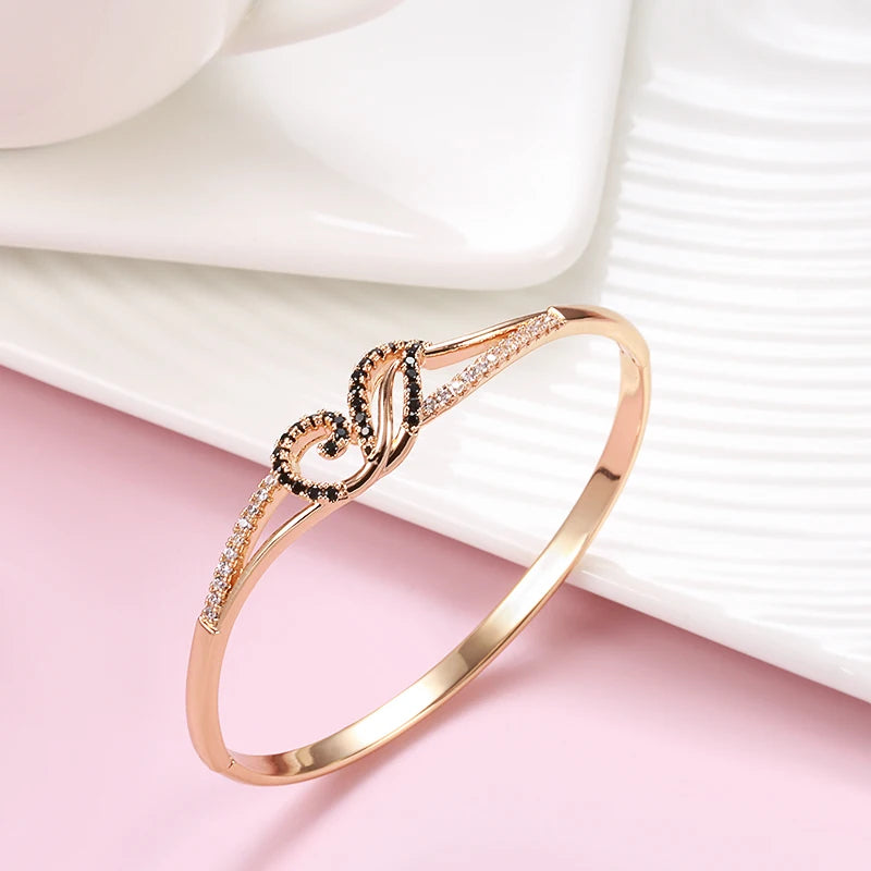 New Charm Gold Bangles Black Natural bracelets