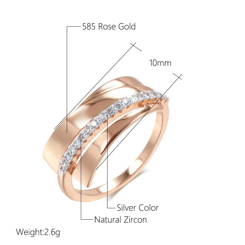 Trend Big Vintage Natural Glossy Metal Ethnic Bride Ring 041