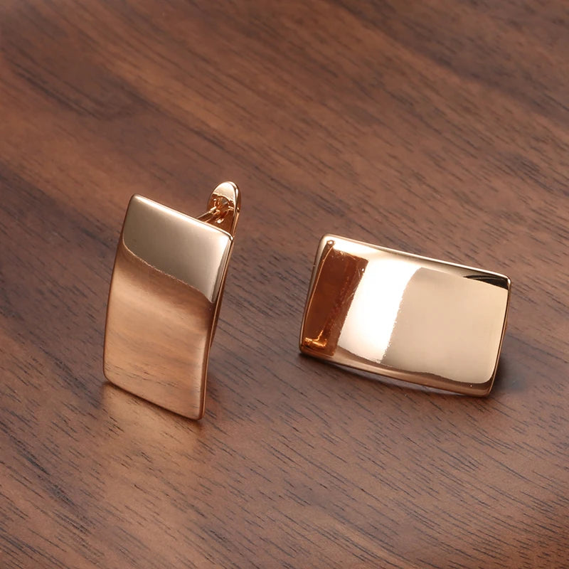 Fashion Glossy Dangle Earrings Simple Square Earrings
