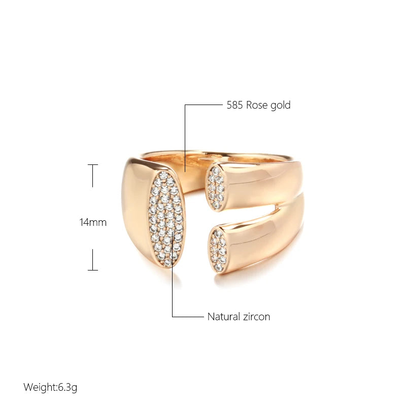 Trendy Natural Colour Geometric Rings