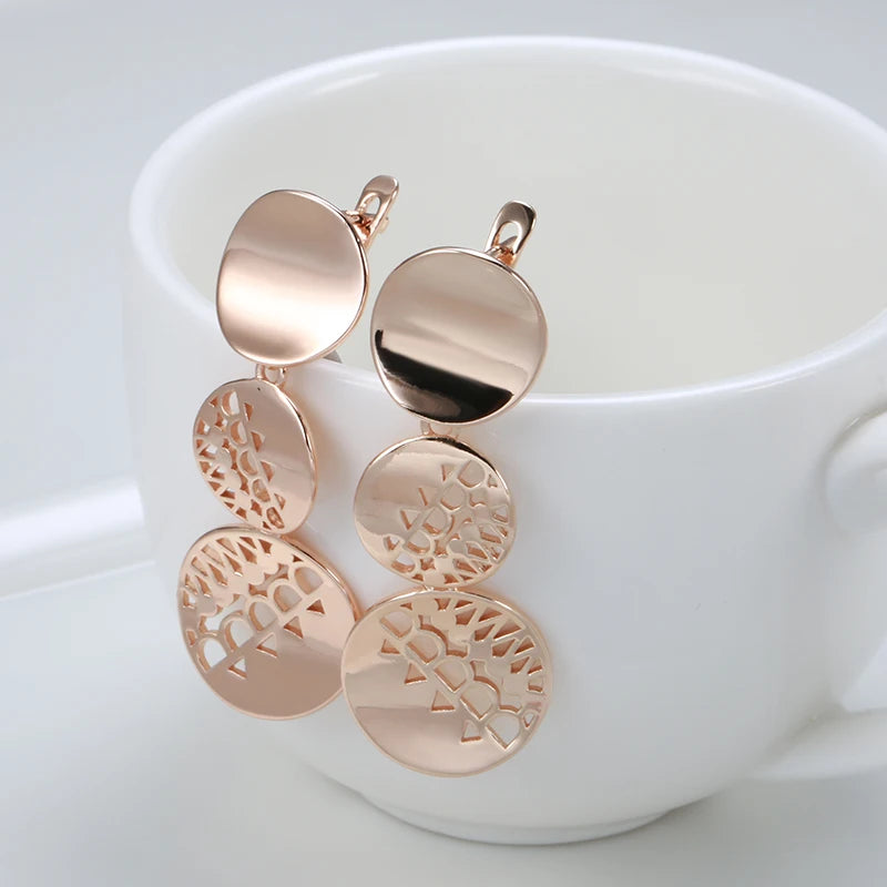 High Quality Daily Fancy Gold Colour Earrings 066