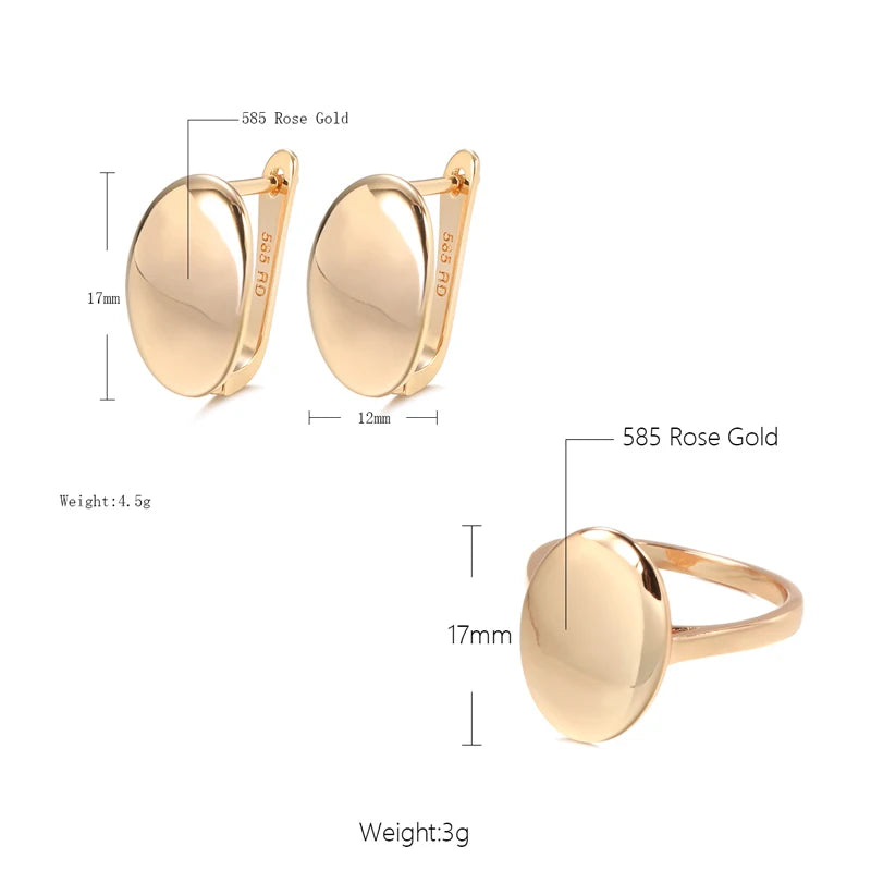 White Fancy 044 583 Rose Gold Casual Jewel Set