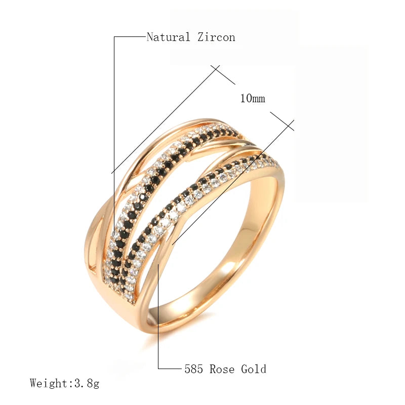 Trend Big Vintage Natural Glossy Metal Ethnic Bride Ring 028