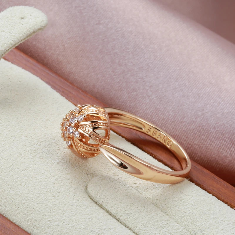 White Fancy 004 Copper Casual Jewel Set