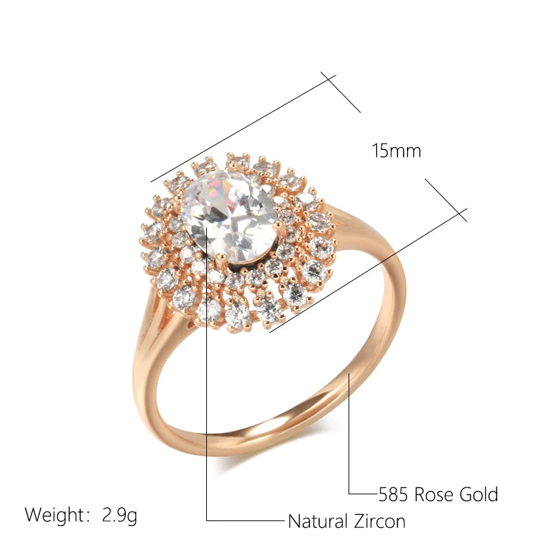 Best Luxury Shiny Gift Natural Ring For Women 027