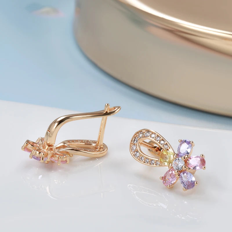 White Fancy 028 583 Rose Gold Casual Jewel Set