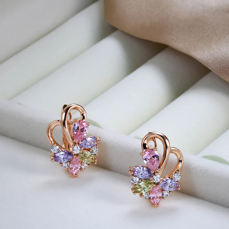 Hot 585 Rose Gold Earrings