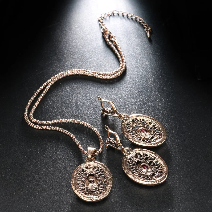 White Fancy 047 583 Rose Gold Casual Jewel Set