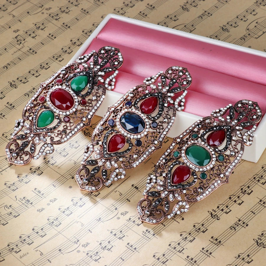 Fashion Textured 583 Gold Formal Brooch 004