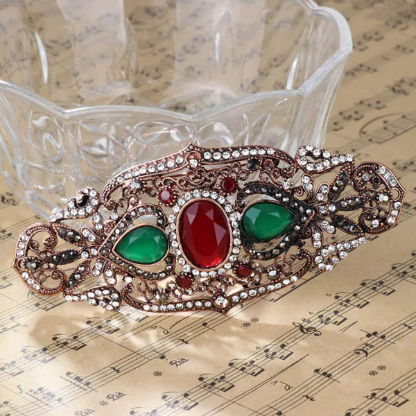 Fashion Textured 583 Gold Formal Brooch 004