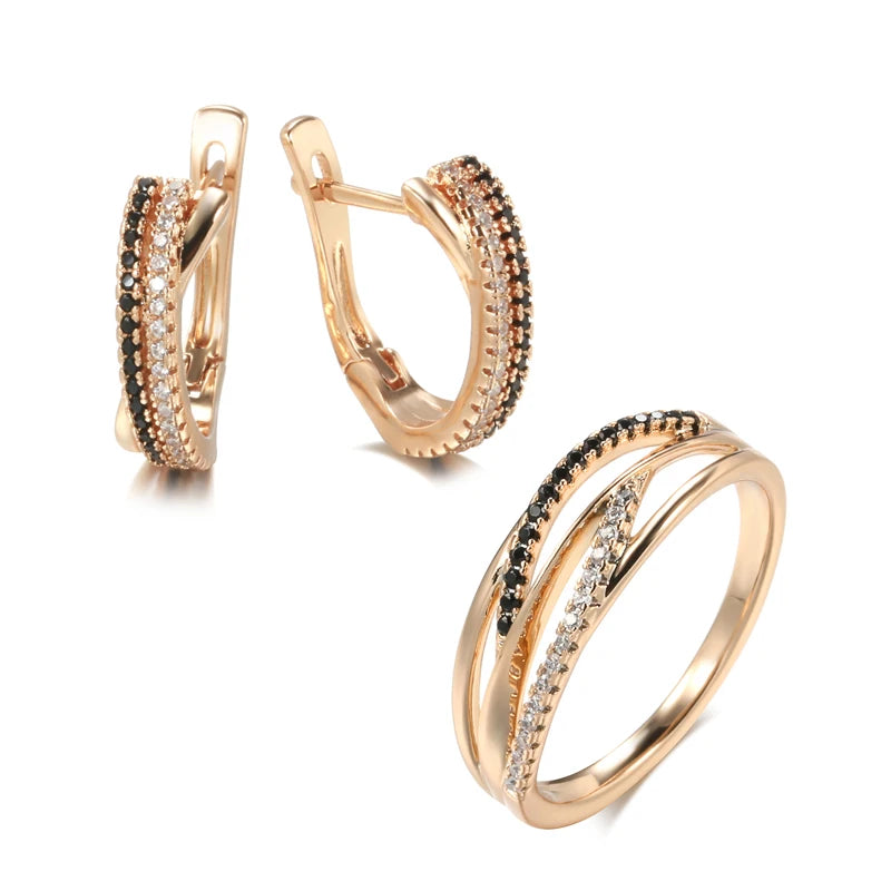 White Fancy 001 Copper Casual Jewel Set