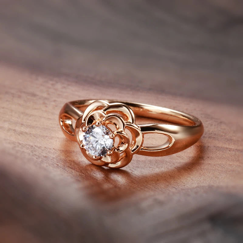 White Fancy 015 583 Rose Gold Casual Jewel Set