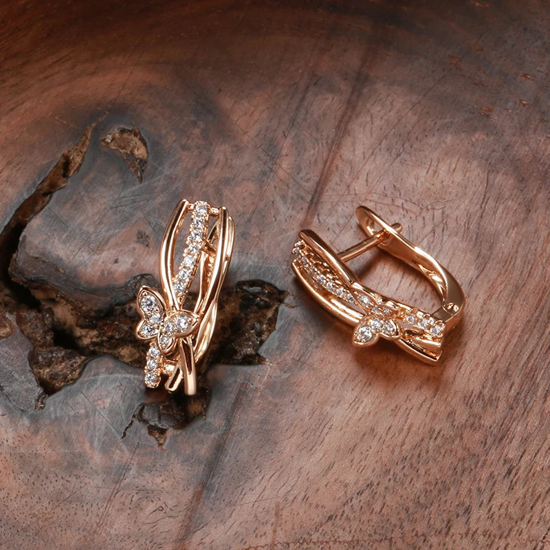 White Fancy 026 583 Rose Gold Casual Jewel Set