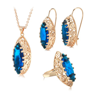 White Fancy 020 583 Rose Gold Casual Jewel Set