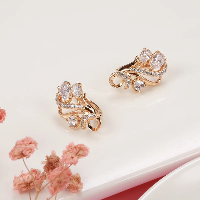 White Fancy 013 583 Rose Gold Casual Jewel Set