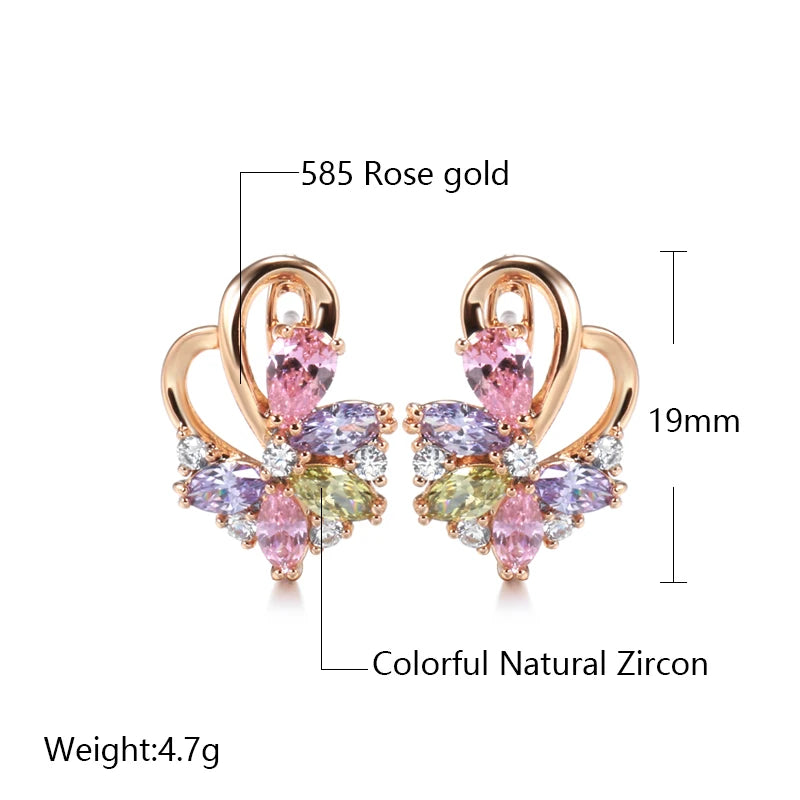 Hot 585 Rose Gold Earrings