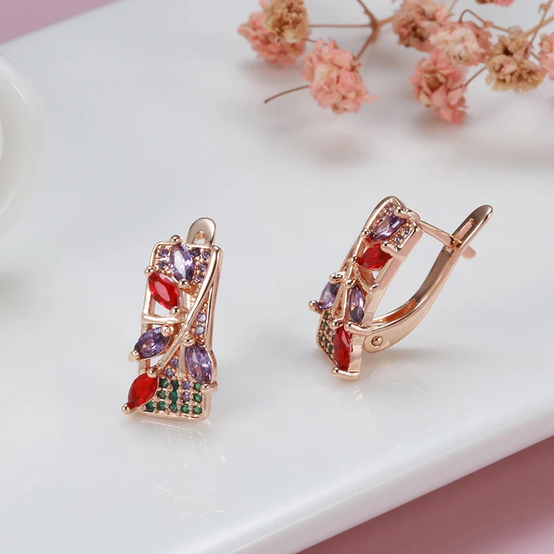 High Quality Daily Fancy Gold Colour Earrings 074