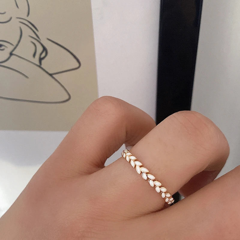 Trend Big Vintage Natural Glossy Metal Ethnic Bride Ring 037