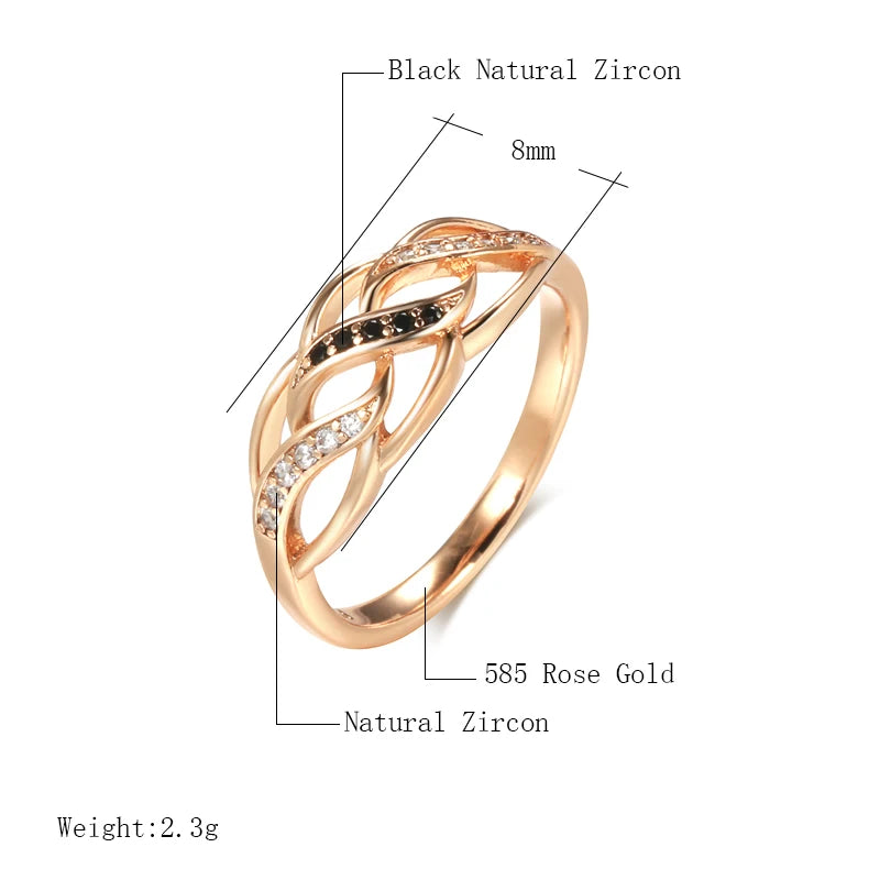 Trend Big Vintage Natural Glossy Metal Ethnic Bride Ring 017