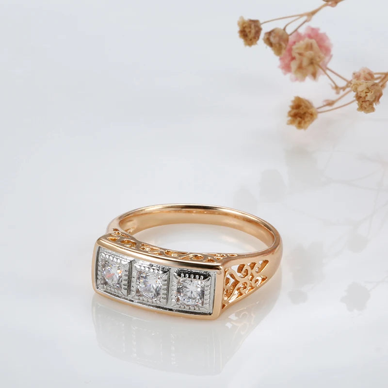 Luxury Gold Rings Ethnic Bride Wedding Rings