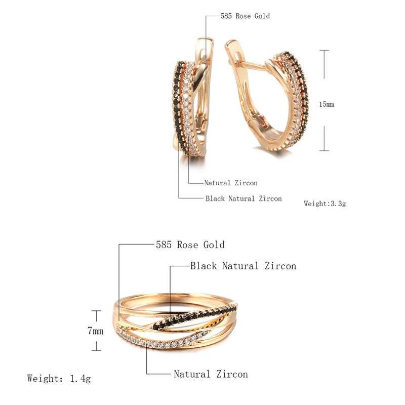 White Fancy 001 Copper Casual Jewel Set