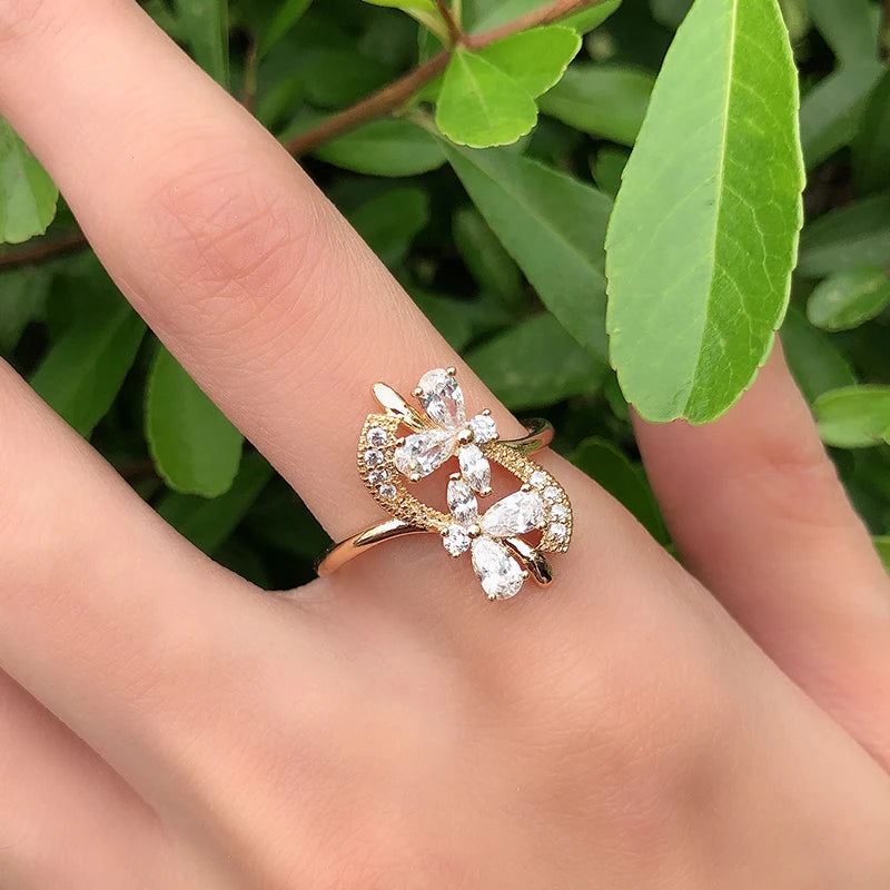 White Fancy 013 583 Rose Gold Casual Jewel Set