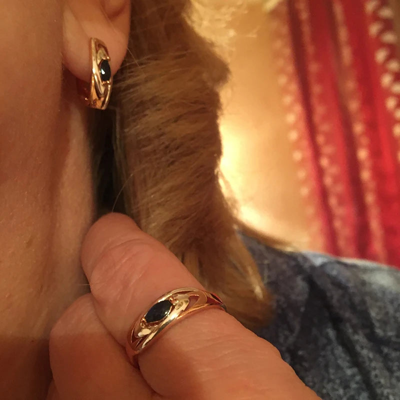 White Fancy 017 583 Rose Gold Casual Jewel Set