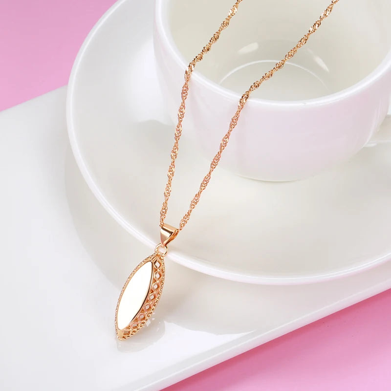 White Fancy 008 Copper Casual Jewel Set