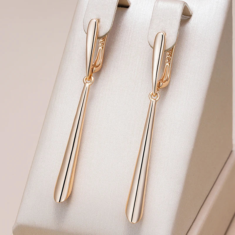 Hot Fashion Glossy Long Dangle Earrings
