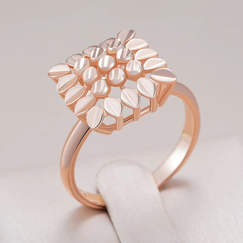 Trend Big Vintage Natural Glossy Metal Ethnic Bride Ring 034