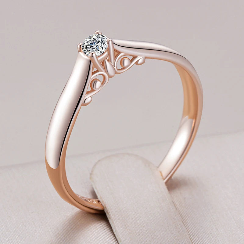 Trend Big Vintage Natural Glossy Metal Ethnic Bride Ring 057