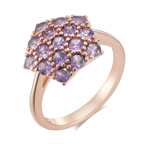 Trend Big Vintage Natural Glossy Metal Ethnic Bride Ring 044