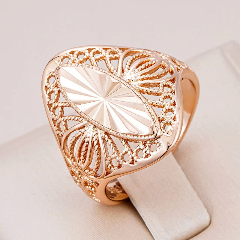 Fashion Creative Carving Glossy Rings