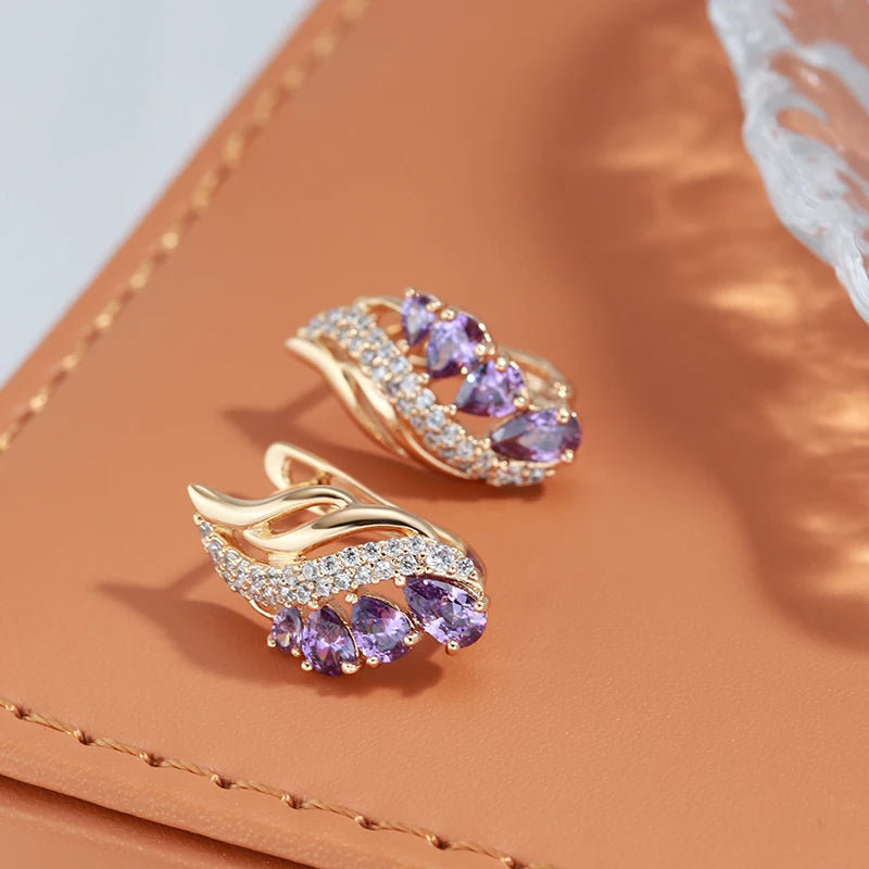 High Quality Daily Fancy Gold Colour Earrings 089