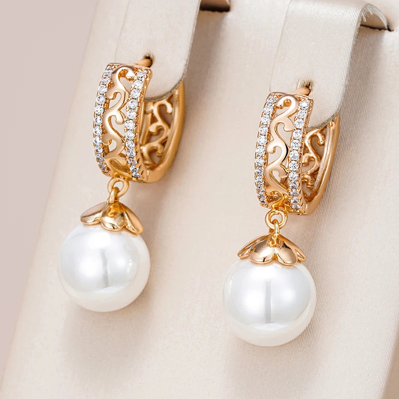 High Quality Daily Fancy Gold Colour Earrings 088