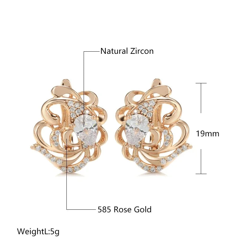 High Quality Daily Fancy Gold Colour Earrings 046