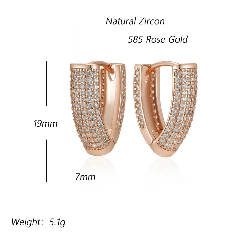 High Quality Daily Fancy Gold Colour Earrings 073