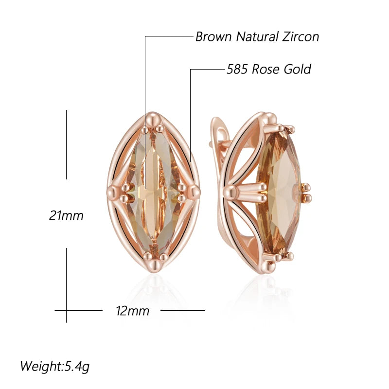 High Quality Daily Fancy Gold Colour Earrings 093