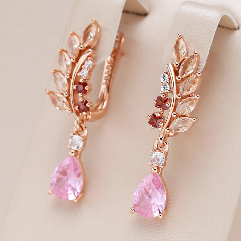 Unique Full Shiny Long Dangle Earrings
