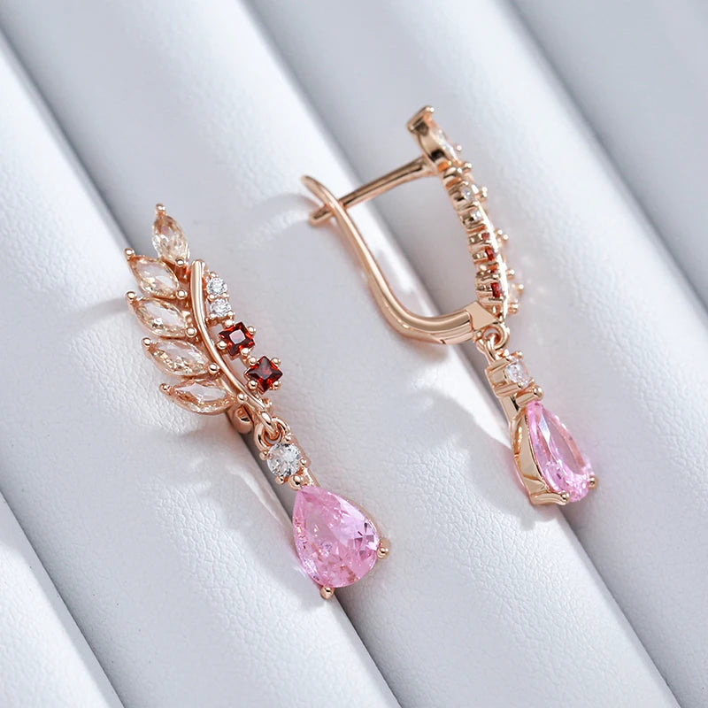 Unique Full Shiny Long Dangle Earrings