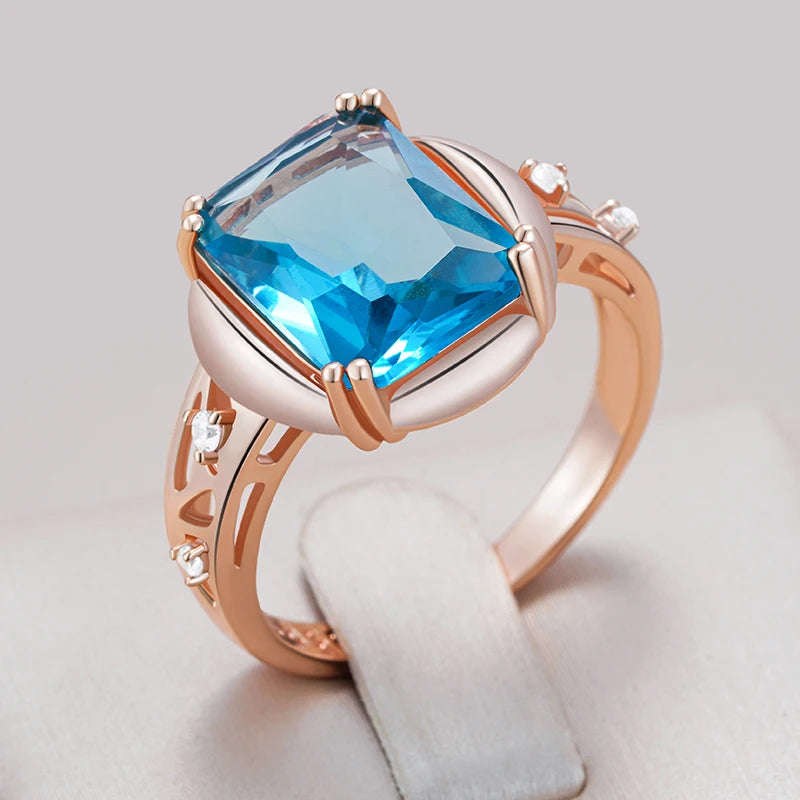 Shiny 585 Rose Gold Color Women Fashion High Quality Ring 001 - Legacy Magics