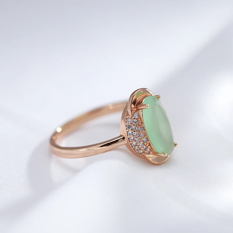 New Emerald Cut Big Oval Ring