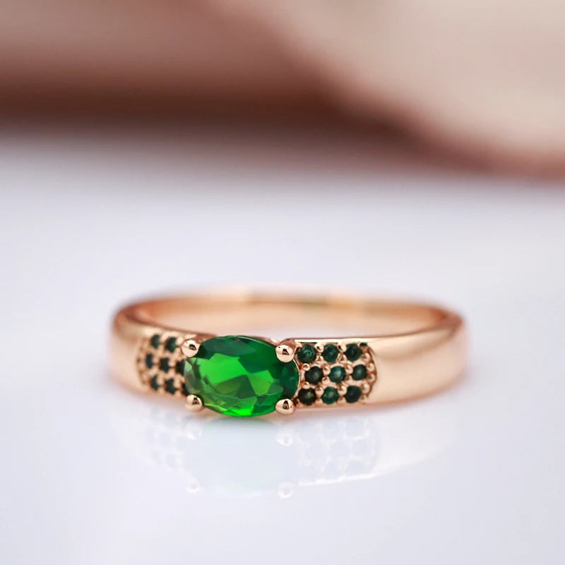 New Emerald Oval Cut Ring