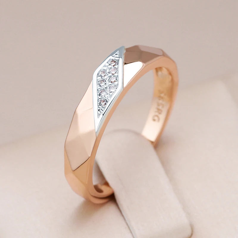 Luxury Natural Bride Silver Design Fine Rings