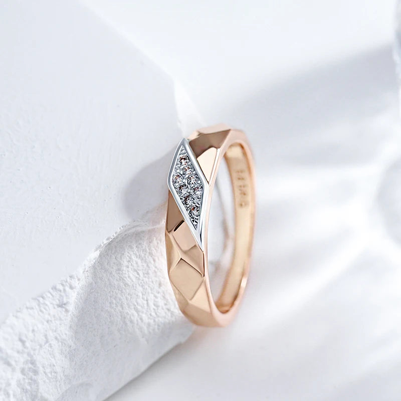 Luxury Natural Bride Silver Design Fine Rings