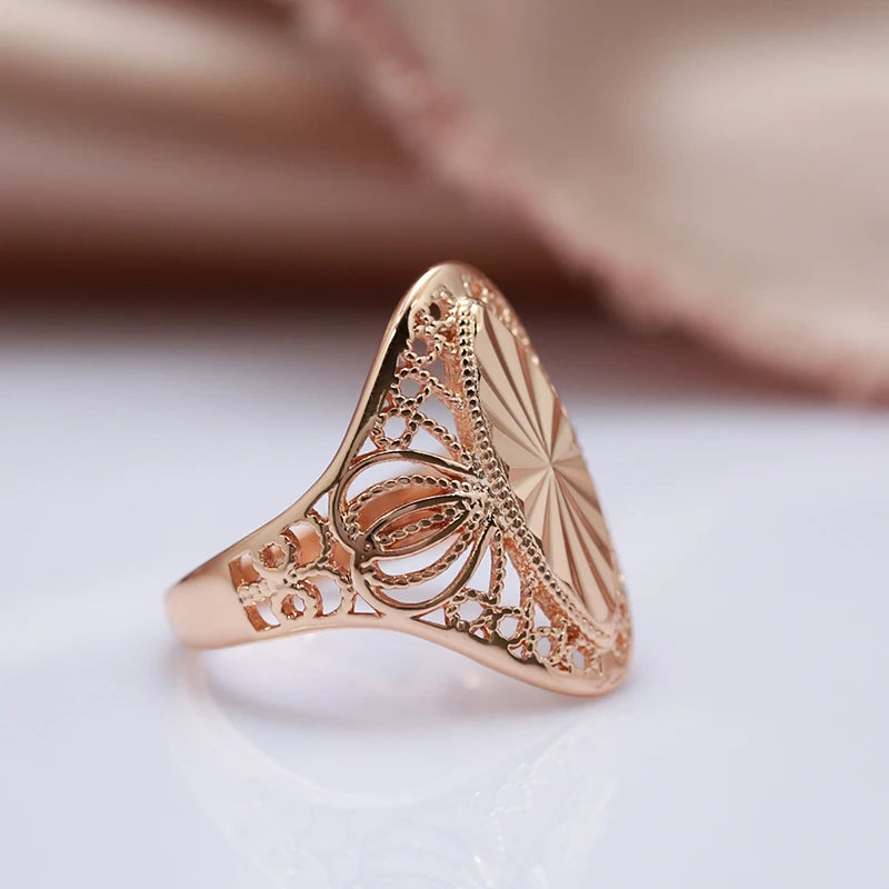 Fashion Creative Carving Glossy Rings