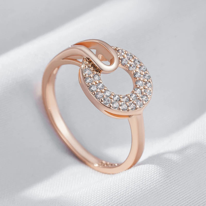 Luxury Full Shiny Natural Zircon Rings